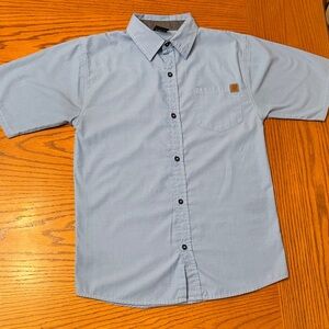 Volcom Men's Sky Blue Button Down Shirt